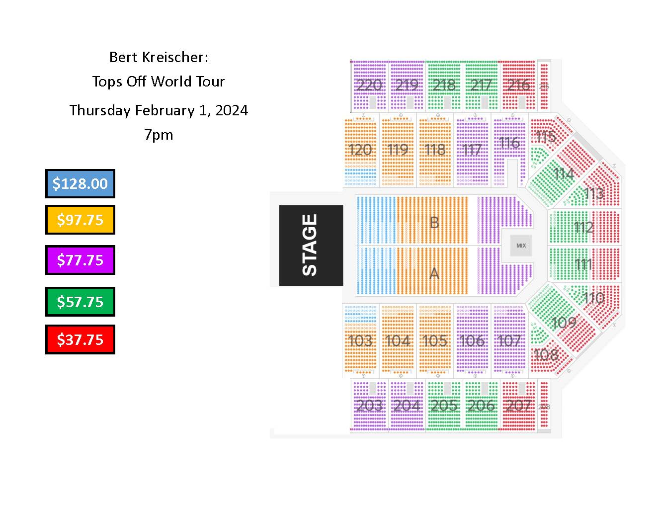 Seating Charts Ford Wyoming Center