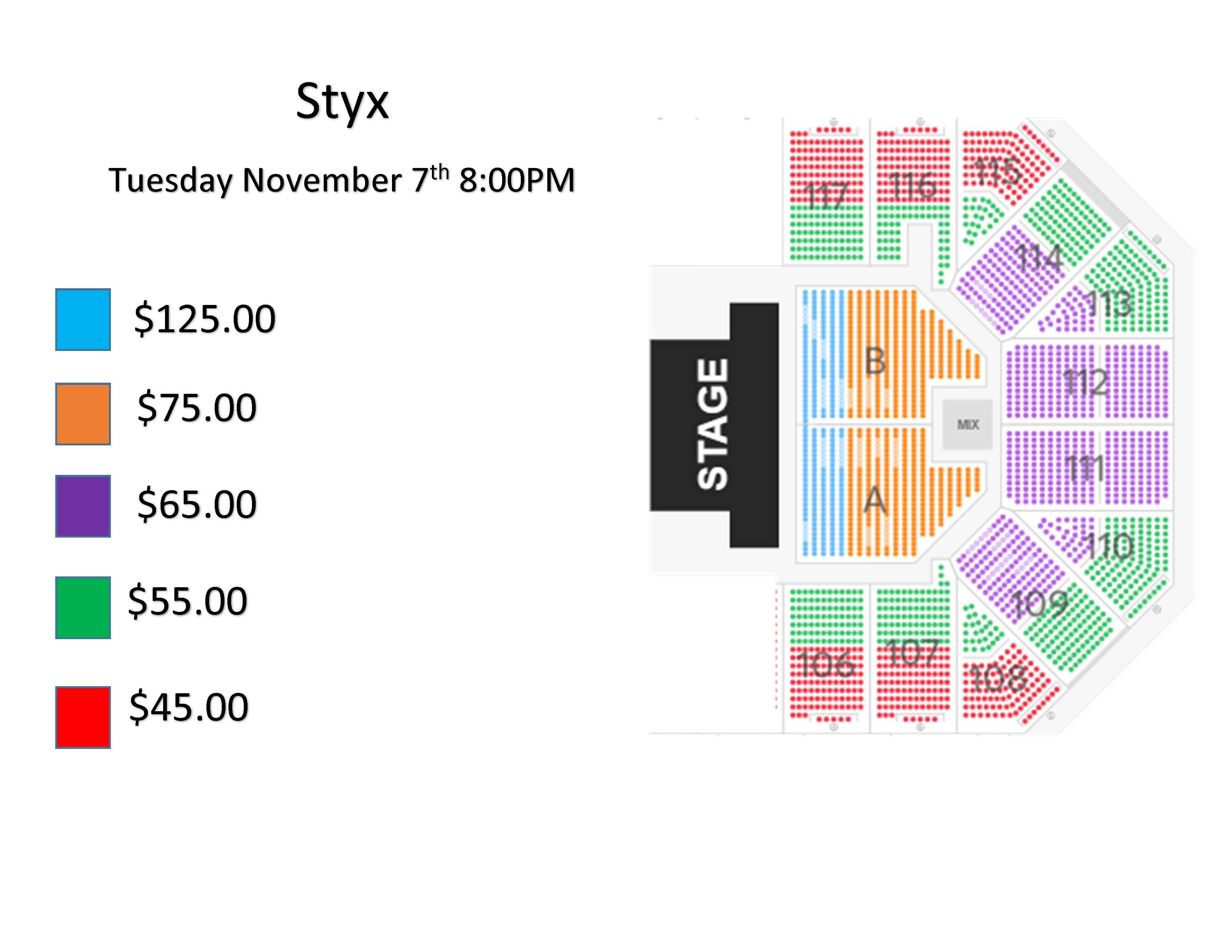 Seating Charts Ford Wyoming Center